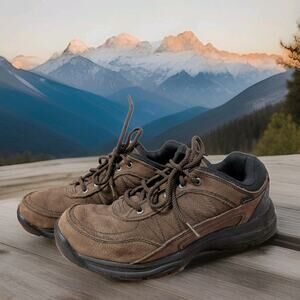 New Balance 969 Waterproof Walking Hiking Shoes Mens Sz 12 Brown Leather WIDE **
